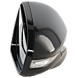 Passenger Side Mirror, Power Adjust, Heated, Manual Folding, Paintable, In-housing Signal Light, No Memory, With Puddle Light, No Auto-Dim, No Blind Spot Feature