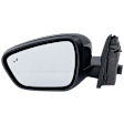 Driver Side Mirror, Power Adjust, Heated, Manual Folding, Paintable, No Signal Light, With Memory, No Puddle Light, No Auto-Dim, With Blind Spot Detection in Glass