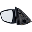 Driver Side Mirror, Power Adjust, Heated, Manual Folding, Paintable, No Signal Light, With Memory, No Puddle Light, No Auto-Dim, With Blind Spot Detection in Glass