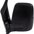 2024 Ford Transit-250 PTV - Driver Side Mirror, For Models With Medium or High Roof, Power Adjust, Non-Heated, Textured Black, Manual Folding, No Signal Light, With Blind Spot Glass, No Memory, No Puddle Light, No Auto-Dimming