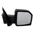 Passenger Side Mirror, Power Adjust, Heated, Manual Folding, Textured Black, In-housing Signal Light, No Memory, With Puddle Light, No Auto-Dim, With Blind Spot Glass