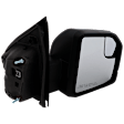 2019 Ford F-150 - Passenger Side Mirror, Production Date From February 26, 2018/2020, For Models Without Side View Camera, Power Adjust, Non-Heated, Textured Black, Manual Folding, No Signal Light, With Blind Spot Glass, No Memory, No Puddle Light, No