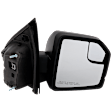 2019 Ford F-150 - Passenger Side Mirror, Production Date From February 26, 2018/2020, For Models Without Side View Camera, Power Adjust, Non-Heated, Textured Black, Manual Folding, No Signal Light, With Blind Spot Glass, No Memory, No Puddle Light, No