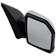 Passenger Side Mirror, Power Adjust, Heated, Power Folding, Chrome, In-housing Signal Light, With Memory, With Puddle Light, No Auto-Dim, With Blind Spot Glass