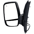 Driver Side Mirror, Power Adjust, Heated, Manual Folding, Textured Black