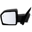 Driver Side Mirror, Power Adjust, Heated, Manual Folding, Textured Black, In-housing Signal Light, No Memory, With Puddle Light, No Auto-Dim, With Blind Spot Glass