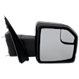 Passenger Side Mirror, Power Adjust, Heated, Power Folding, Paintable, In-housing Signal Light, With Memory, With Puddle Light, No Auto-Dimming, With Blind Spot Glass