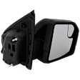 Passenger Side Mirror, Power Adjust, Heated, Power Folding, Paintable, In-housing Signal Light, With Memory, With Puddle Light, No Auto-Dimming, With Blind Spot Glass