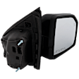 2020 Ford F-150 Lariat - Passenger Side Mirror, Crew or Extended Cab Pickup, Power Adjust, Heated, Paintable, Power Folding, In-housing Signal Light, With Blind Spot Glass, With Memory, With Puddle Light, No Auto-Dimming