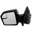 Driver Side Mirror, Power Adjust, Heated, Manual Folding, Textured Black, In-housing Signal Light, No Memory, No Puddle Light, No Auto-Dim, With Blind Spot Glass