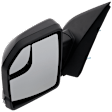 Driver Side Mirror, Power Adjust, Heated, Manual Folding, Textured Black, In-housing Signal Light, No Memory, With Puddle Light, No Auto-Dim, With Blind Spot Glass