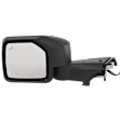 2024 Ford Bronco Big Bend - Driver Side Mirror, Power Adjust, Heated, Textured Black, Manual Folding, No Signal Light, With Blind Spot Detection in Glass, No Memory, No Puddle Light, No Auto-Dimming
