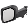2024 Ford Bronco Big Bend - Driver Side Mirror, Power Adjust, Heated, Textured Black, Manual Folding, No Signal Light, With Blind Spot Detection in Glass, No Memory, No Puddle Light, No Auto-Dimming