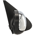 Passenger Side Mirror, Non-Towing, Power Adjust, Manual Folding, Non-Heated, Chrome, No Signal Light, No Memory, No Puddle Light, No Auto-Dimming, No Blind Spot Feature