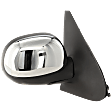 Passenger Side Mirror, Non-Towing, Power Adjust, Manual Folding, Non-Heated, Chrome, No Signal Light, No Memory, No Puddle Light, No Auto-Dimming, No Blind Spot Feature