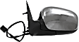 Driver Side Mirror, Power Adjust, Manual Folding, Non-Heated, Chrome, No Signal Light, No Memory, No Puddle Light, No Auto-Dimming, No Blind Spot Feature