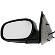 1998-2011 Ford Crown Victoria - Driver Side Mirror, Power, Manual Folding, Non-Heated, Paintable, No Signal Light, No Memory, No Puddle Light, No Auto-Dimming, No Blind Spot Feature