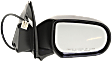 Passenger Side Mirror, Power Adjust, Manual Folding, Non-Heated, Textured Black, No Signal Light, No Memory, No Puddle Light, No Auto-Dimming, No Blind Spot Feature