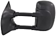 Driver Side Towing Mirror, Power Adjust, Non-Heated, Manual Folding, Textured Black, No Signal Light, No Memory, No Puddle Light, No Auto-Dimming, With Blind Spot Glass