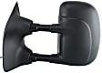 Driver Side Towing Mirror, Power Adjust, Non-Heated, Manual Folding, Textured Black, No Signal Light, No Memory, No Puddle Light, No Auto-Dimming, With Blind Spot Glass