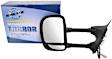 Driver Side Towing Mirror, Power Adjust, Non-Heated, Manual Folding, Textured Black, No Signal Light, No Memory, No Puddle Light, No Auto-Dimming, With Blind Spot Glass
