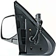 Driver Side Mirror, Power Adjust, Manual Folding, Non-Heated, Textured Black, No Signal Light, No Memory, With Puddle Light, No Auto-Dimming, No Blind Spot Feature