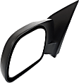 Driver Side Mirror, Manual Adjust, Non-Heated, Manual Folding, Textured Black, No Signal Light, No Memory, No Puddle Light, No Auto-Dim, No Blind Spot Feature, Paddle Style