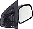 Passenger Side Mirror, Manual Adjust, Non-Heated, Manual Folding, Textured Black, No Signal Light, No Memory, No Puddle Light, No Auto-Dim, No Blind Spot Feature, Paddle Style