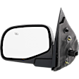 Driver Side Mirror, Power Adjust, Manual Folding, Heated, Textured Black, No Signal Light, No Memory, With Puddle Light, No Auto-Dimming, No Blind Spot Feature