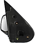 Driver Side Mirror, Power Adjust, Manual Folding, Heated, Textured Black, No Signal Light, No Memory, With Puddle Light, No Auto-Dimming, No Blind Spot Feature