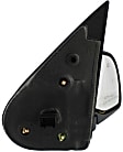 Passenger Side Mirror, Power Adjust, Manual Folding, Heated, Textured Black, No Signal Light, No Memory, With Puddle Light, No Auto-Dimming, No Blind Spot Feature