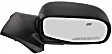 Passenger Side Mirror, Power Adjust, Manual Folding, Heated, Textured Black, No Signal Light, No Memory, With Puddle Light, No Auto-Dimming, No Blind Spot Feature