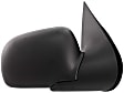 Passenger Side Mirror, Power Adjust, Manual Folding, Heated, Textured Black, No Signal Light, No Memory, With Puddle Light, No Auto-Dimming, No Blind Spot Feature