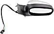 Passenger Side Mirror, Power Adjust, Manual Folding, Heated, Chrome, No Signal Light, No Memory, No Puddle Light, No Auto-Dimming, No Blind Spot Feature