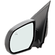 Driver Side Mirror, Power, Manual Folding, Heated, Textured Black, No Signal Light, No Memory, No Puddle Light, No Auto-Dimming, No Blind Spot Feature