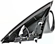 Passenger Side Mirror, Power Adjust, Heated, Non-Folding, With 1 Paintable and 1 Textured Black Cap, No Signal Light, No Memory, With Puddle Light, No Auto-Dim, No Blind Spot Feature