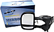 Driver Side Towing Mirror, Power, Manual Folding, Non-Heated, Textured Black, No Signal Light, No Memory, No Puddle Light, No Auto-Dimming, With Blind Spot Glass