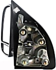 2007 Ford F-250 Super Duty XLT - Driver Side Towing Mirror, Manual Adjust, Non-Heated, Textured Black, Manual Folding, No Signal Light, With Blind Spot Glass, No Memory, No Puddle Light, No Auto-Dimming, Crew Cab Pickup