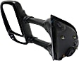 2007 Ford F-250 Super Duty XLT - Driver Side Towing Mirror, Manual Adjust, Non-Heated, Textured Black, Manual Folding, No Signal Light, With Blind Spot Glass, No Memory, No Puddle Light, No Auto-Dimming, Crew Cab Pickup