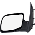 3-bolt mount, Driver Side Mirror, Power, Heated, Manual Folding, Textured Black, No Signal Light, No Memory, No Puddle Light, No Auto-Dimming, No Blind Spot Feature