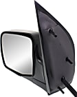 3-bolt mount, Driver Side Mirror, Power, Heated, Manual Folding, Textured Black, No Signal Light, No Memory, No Puddle Light, No Auto-Dimming, No Blind Spot Feature