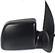 1992-2002 Ford E-250 Econoline - 3-bolt mount, Passenger Side Mirror, Power, Heated, Manual Folding, Textured Black, No Signal Light, No Memory, No Puddle Light, No Auto-Dimming, No Blind Spot Feature