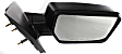 Passenger Side Mirror, Power Adjust, Heated, Manual Folding, Textured Black, No Signal Light, No Memory, No Puddle Light, No Auto-Dimming, No Blind Spot Feature