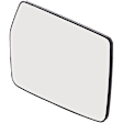 Driver Side Mirror Glass, Non-Heated, No Blind Spot Feature, with Backing Plate, For Models with Non-Towing Mirror