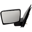 2004 Ford F-150 - Driver Side Mirror, New Body Style, Manual Adjust, Non-Heated, Textured Black, Manual Folding, No Signal Light, No Blind Spot Feature, No Memory, No Puddle Light, No Auto-Dimming, Paddle Style