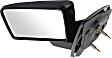 2004 Ford F-150 - Driver Side Mirror, New Body Style, Manual Adjust, Non-Heated, Textured Black, Manual Folding, No Signal Light, No Blind Spot Feature, No Memory, No Puddle Light, No Auto-Dimming, Paddle Style