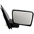 2004-2008 Ford F-150 - Passenger Side Mirror, Manual Adjust, Non-Heated, Manual Folding, Textured Black, No Signal Light, No Memory, No Puddle Light, No Auto-Dimming, No Blind Spot Feature, Paddle Style