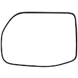 Driver Side Mirror Glass, Non-Heated, No Blind Spot Feature, No Auto-Dimming