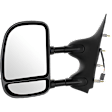 4-bolt mount, Driver Side Towing Mirror, Power Adjust, Non-Heated, Manual Folding, Textured Black, No Signal Light, No Memory, No Puddle Light, No Auto-Dimming, No Blind Spot Feature