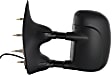4-bolt mount, Driver Side Towing Mirror, Power Adjust, Non-Heated, Manual Folding, Textured Black, No Signal Light, No Memory, No Puddle Light, No Auto-Dimming, No Blind Spot Feature